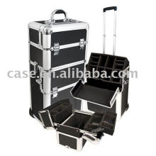 En aluminium font place valise Trolley, valise trolley, valise trolley de mode en aluminium